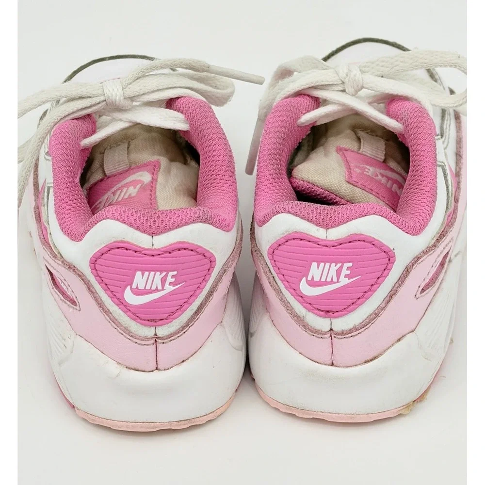 Nike Air Max 90 Playful Pink White Toddler Sneakers Size 8C FZ3557-100